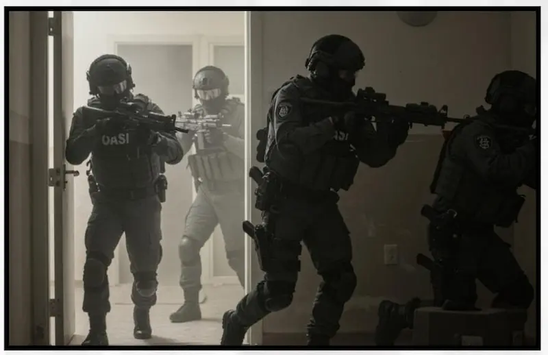 Progresión en Espacios Confinados (CQB) – Proceso 1
